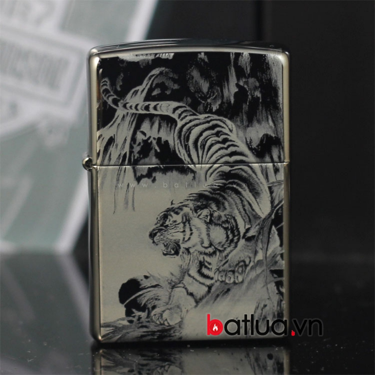 Bật lửa Zippo Lighter Ice Hổ Đen