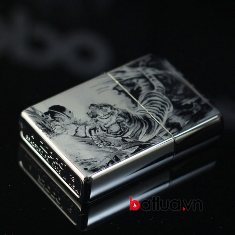 Bật lửa Zippo Lighter Ice Hổ Đen