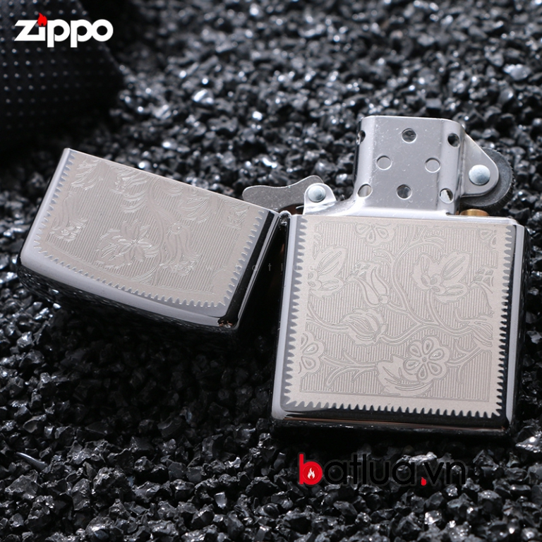 Bật lửa Zippo phiên bản tem hoa