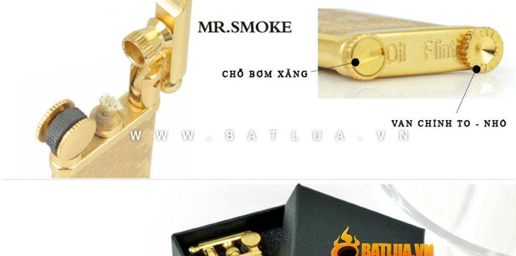 Bật lửa Mr. Smoke chính hãng Nhật Bản cấu tạo từ đồng nguyên chất Bihumanbu JP011