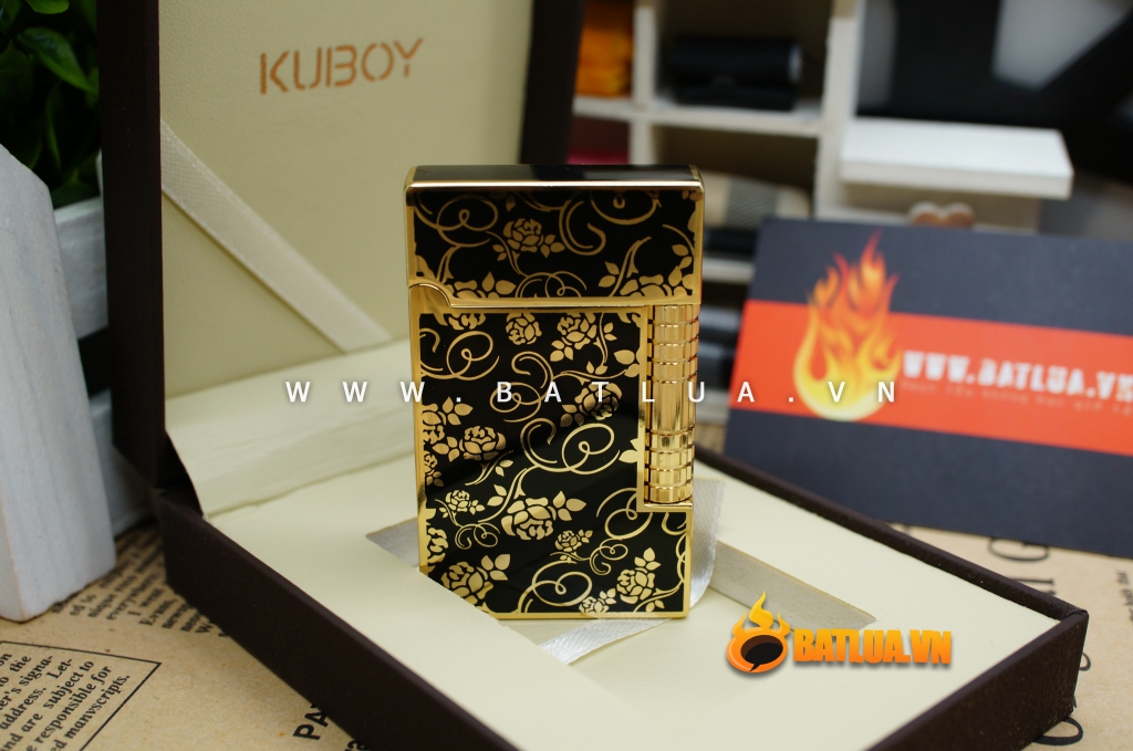 Bật lửa KUBOY chạm khắc hoa văn sắc sảo tinh tế KUBOY K1-12