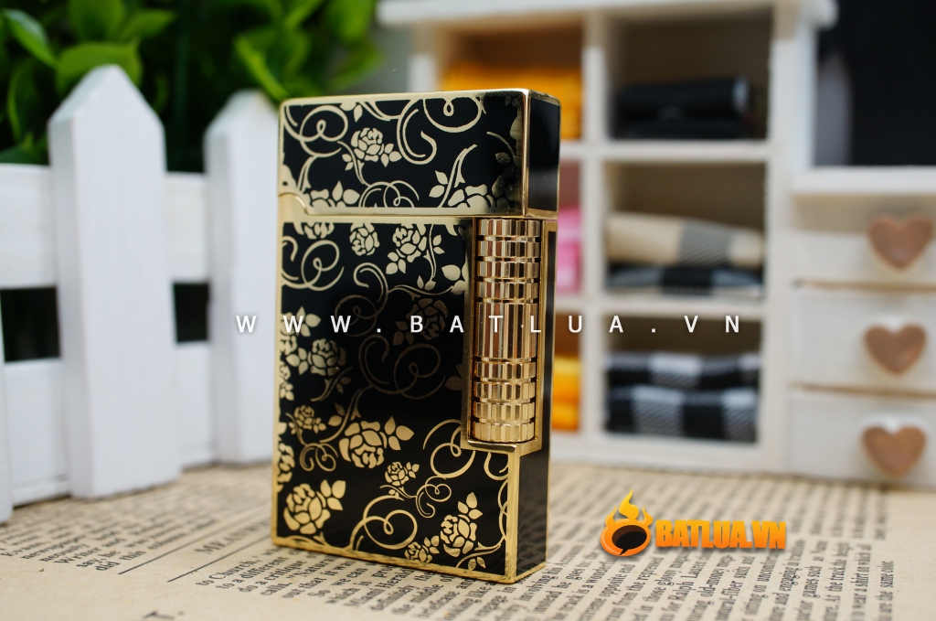 Bật lửa KUBOY chạm khắc hoa văn sắc sảo tinh tế KUBOY K1-12