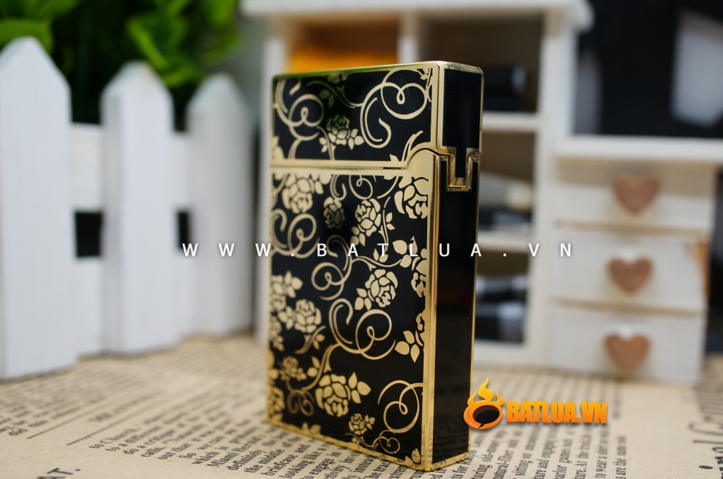 Bật lửa KUBOY chạm khắc hoa văn sắc sảo tinh tế KUBOY K1-12