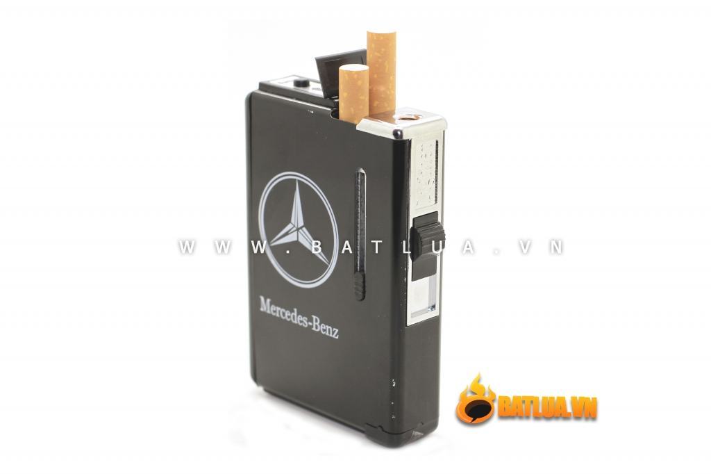 Hộp đựng thuốc lá đa năng in logo thương hiệu hãng xe nổi tiếng Mercedes - Benz