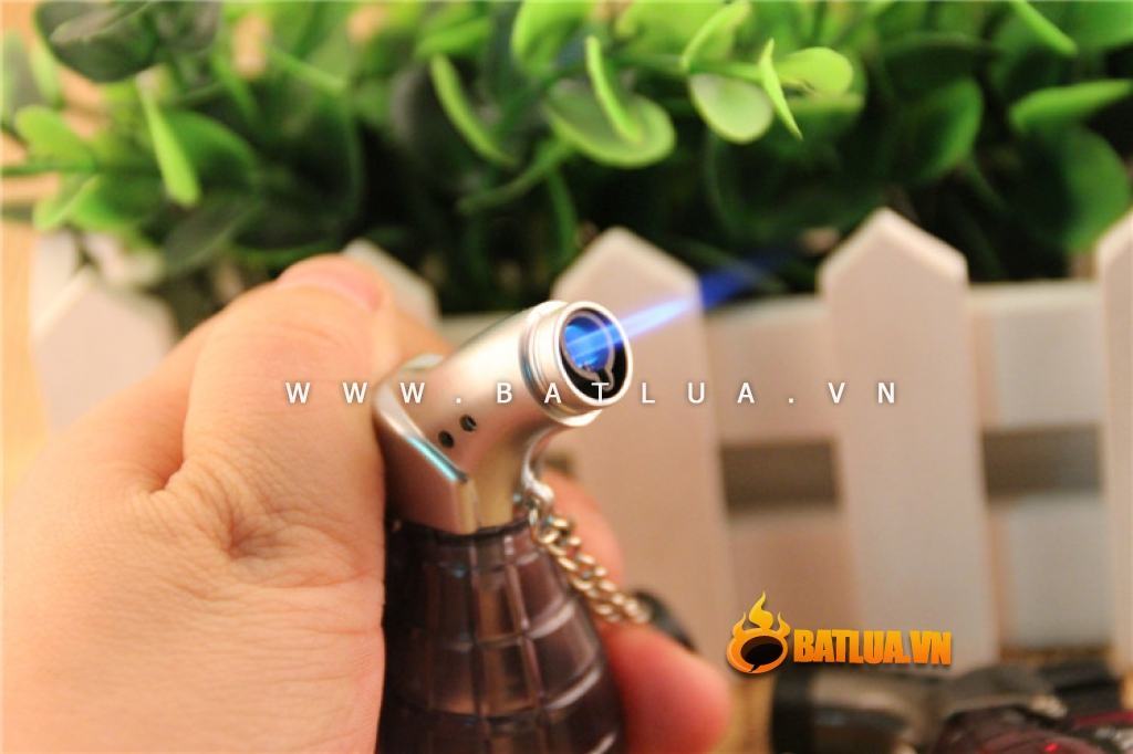 Bật lửa khò súng kiểu dáng trái lựu đạn nhiều màu sắc