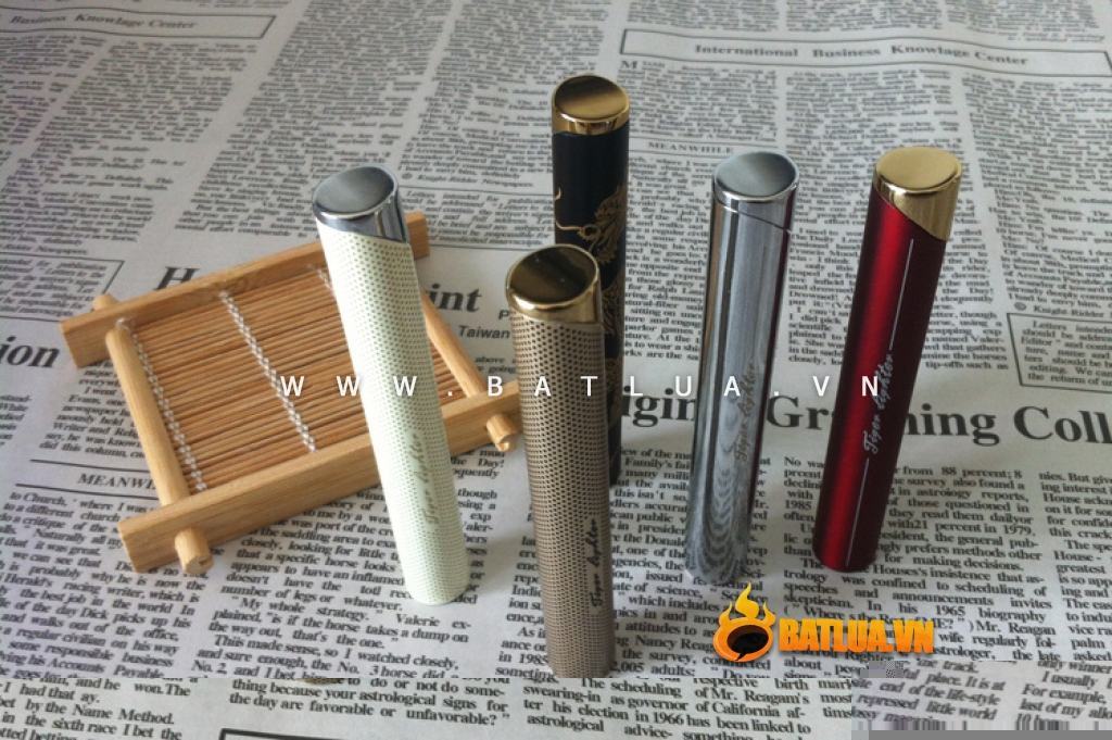 Bật lửa Tiger 858 hình trụ tròn thanh lịch nhiều màu sắc