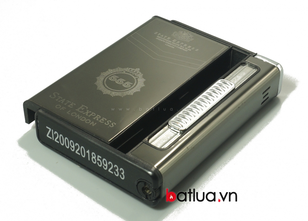 Hộp thuốc lá đa năng in logo 555 (Đen)