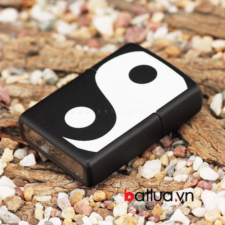 Bật lửa zippo chính hãng Mỹ trắng đen