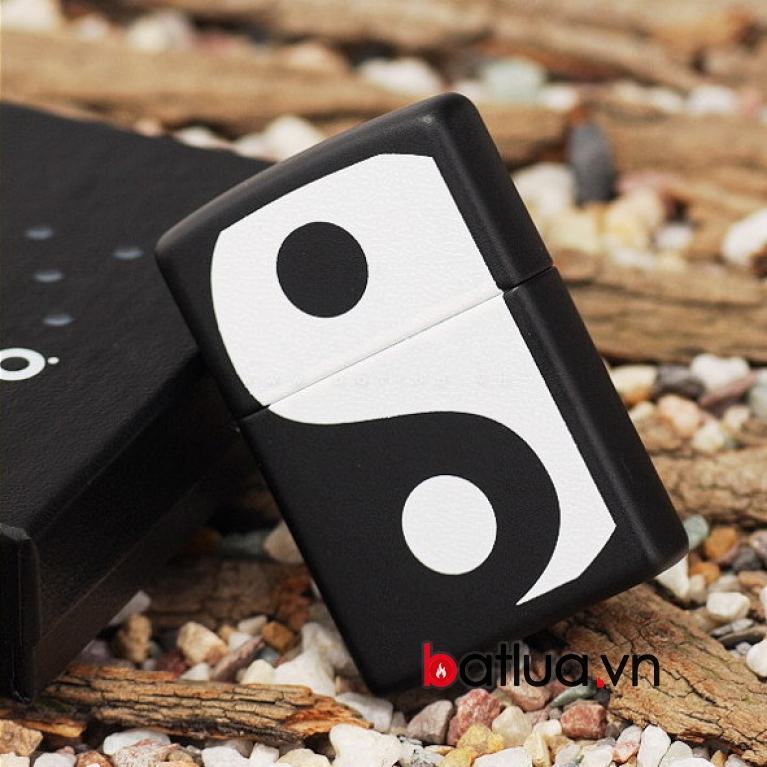 Bật lửa zippo chính hãng Mỹ trắng đen