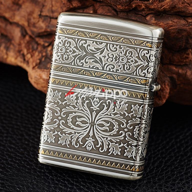 Bật lửa Zippo chính hãng chạm khắc hoa văn giới hạn