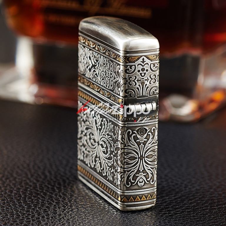 Bật lửa Zippo chính hãng chạm khắc hoa văn giới hạn