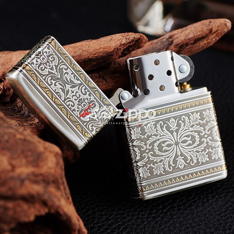 Bật lửa Zippo chính hãng chạm khắc hoa văn giới hạn