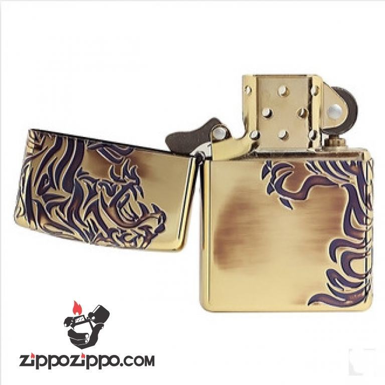 Bật lửa Zippo Đồng khắc hình Torayuki