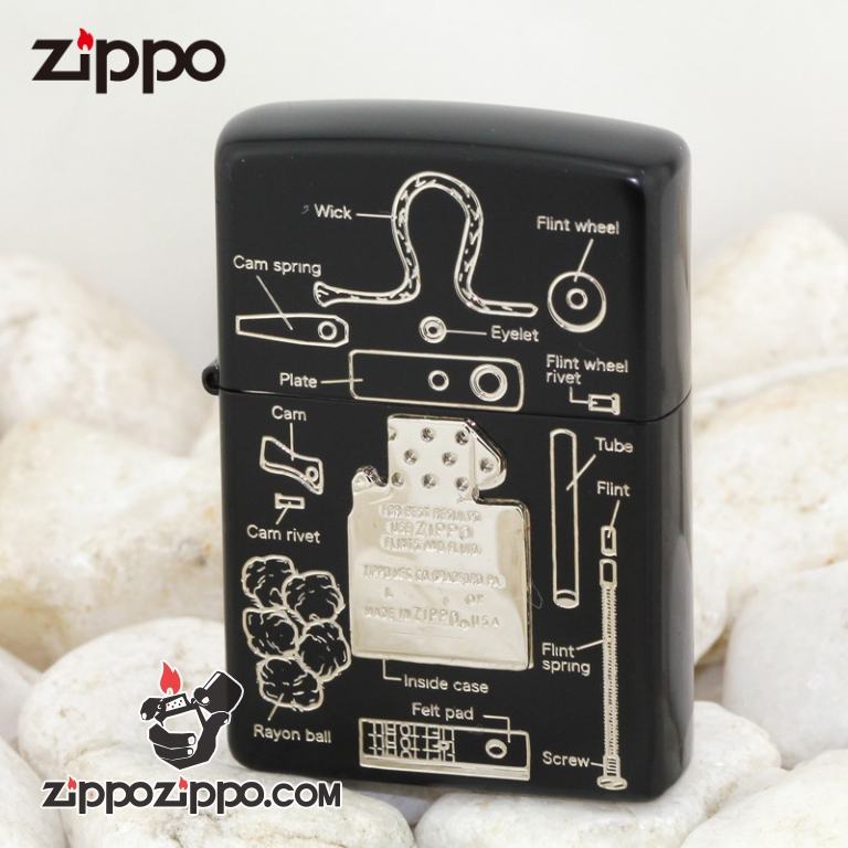 Bật lửa Zippo trạm khắc mô hình Zippo