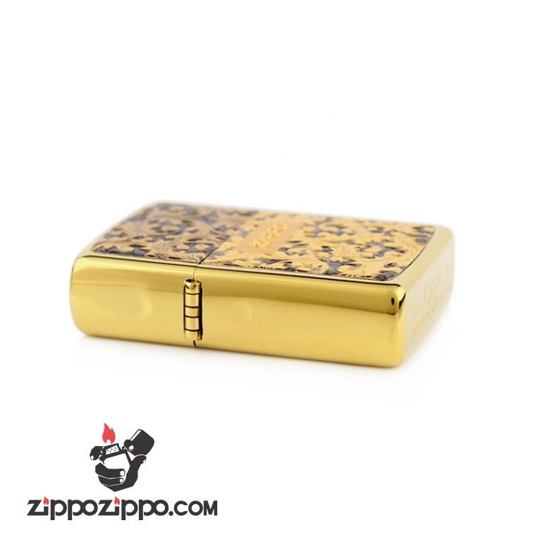 Bật lửa Zippo Đồng khắc hoa văn Arabesque K4