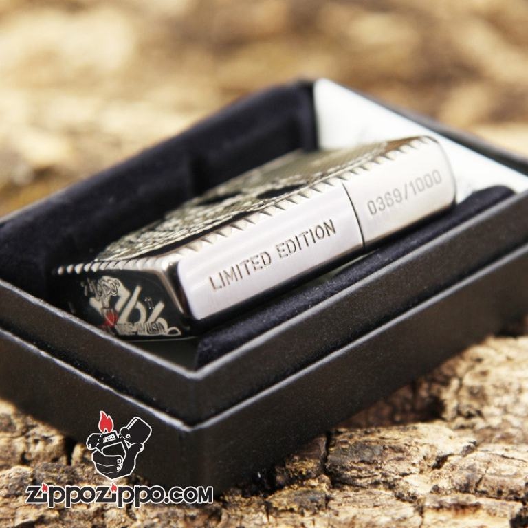 Bật lửa Zippo khắc nổi ghò viền giới hạn 1000