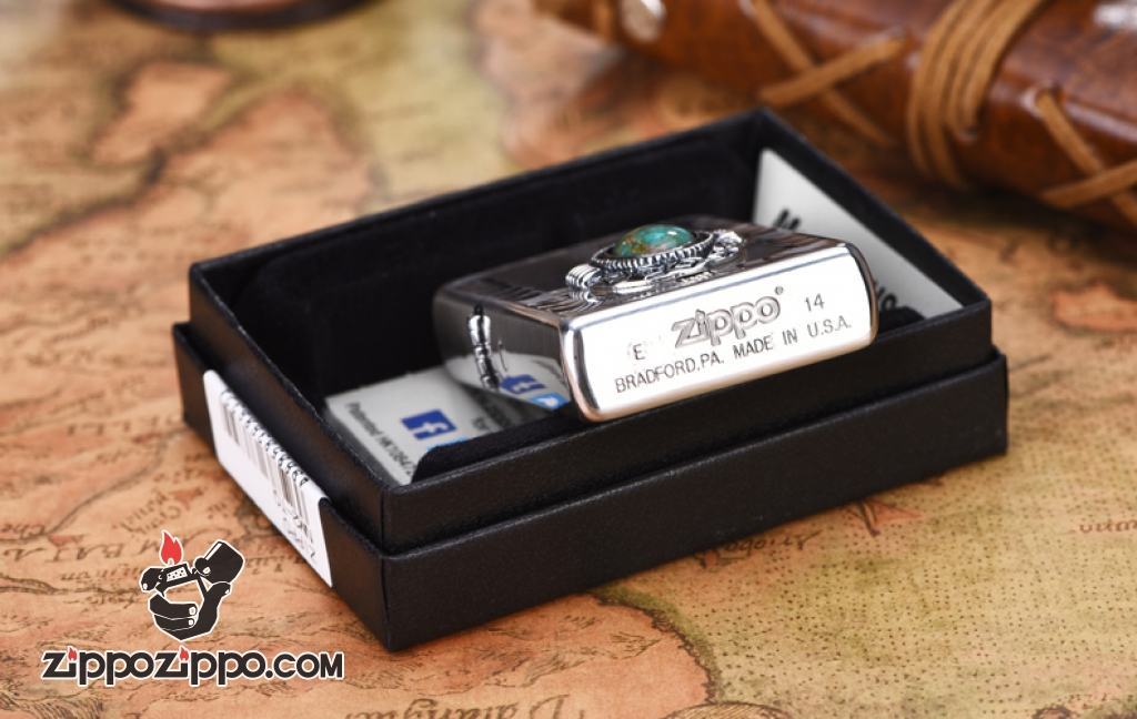 Bật lửa Zippo mạ bạc đính đá Limited Edition