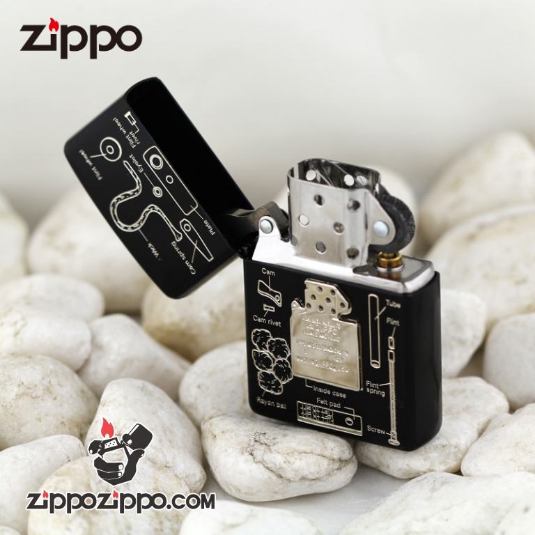 Bật lửa Zippo trạm khắc mô hình Zippo