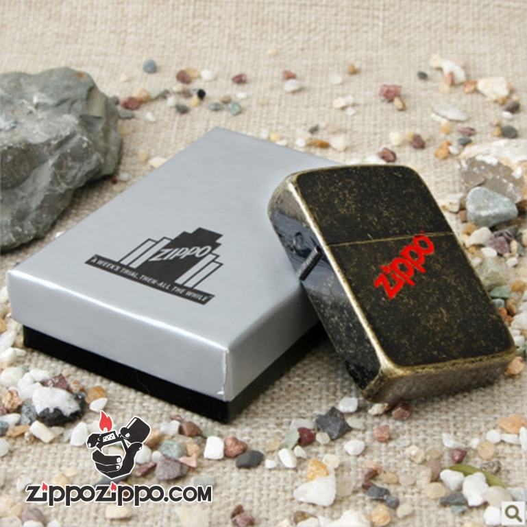 Bật lửa Zippo Đồng khắc chữ phiên bản Vintage 1941