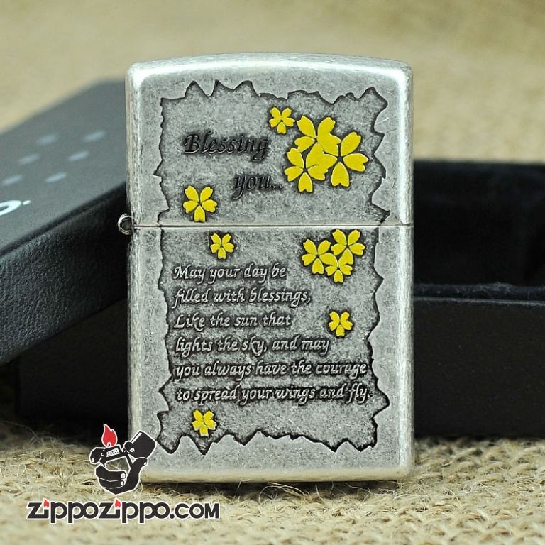 Bật lửa Zippo khắc bức thư tình