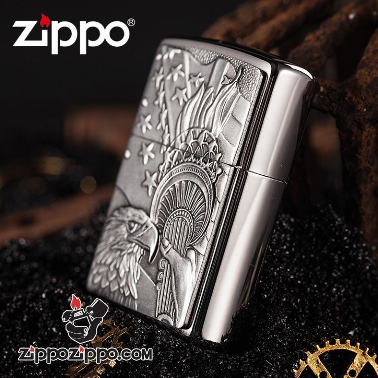 Bật lửa Zippo khắc biểu tượng cờ Mỹ