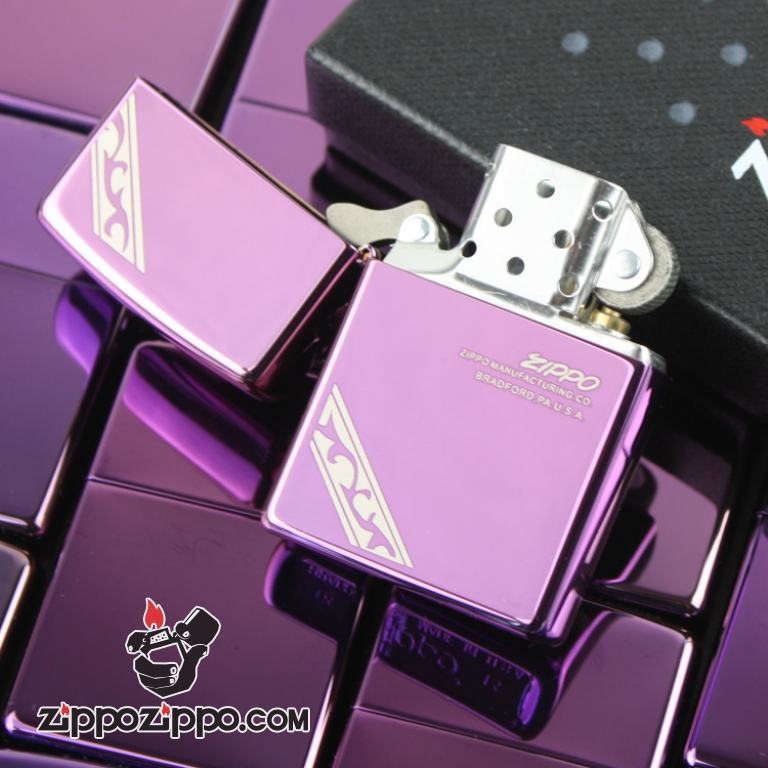 Bật lửa Zippo phiên bản Zibing hoa văn chéo hai bên