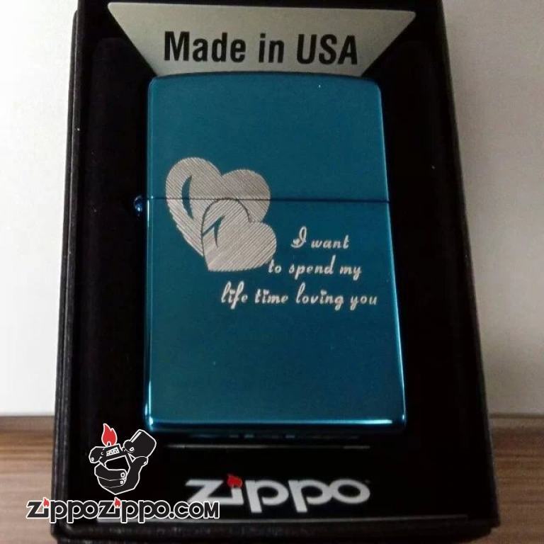 Bật lửa Zippo phiên bản Original trái tim đôi