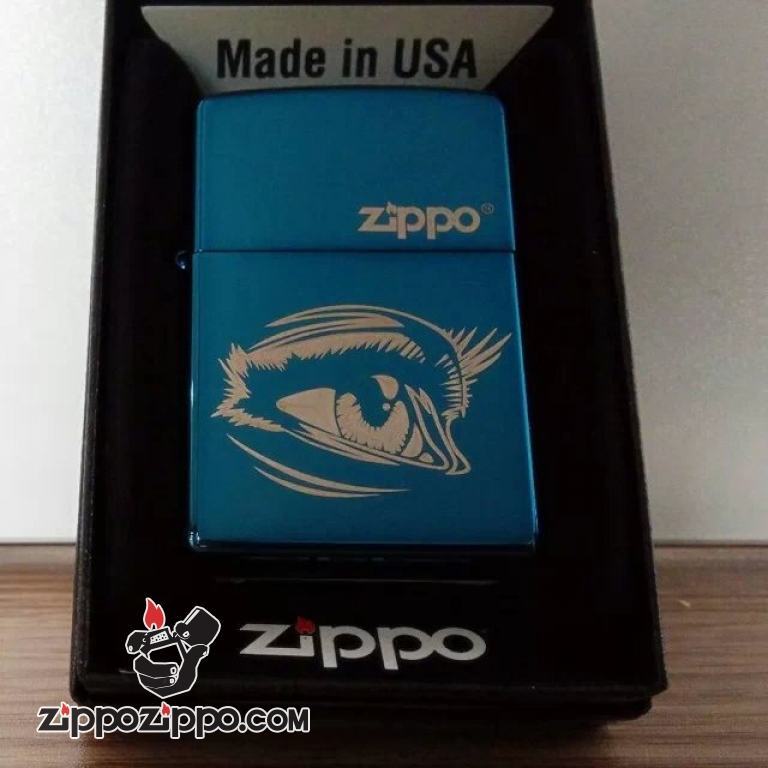 Bật lửa Zippo phiên bản Original in hình con mắt xanh