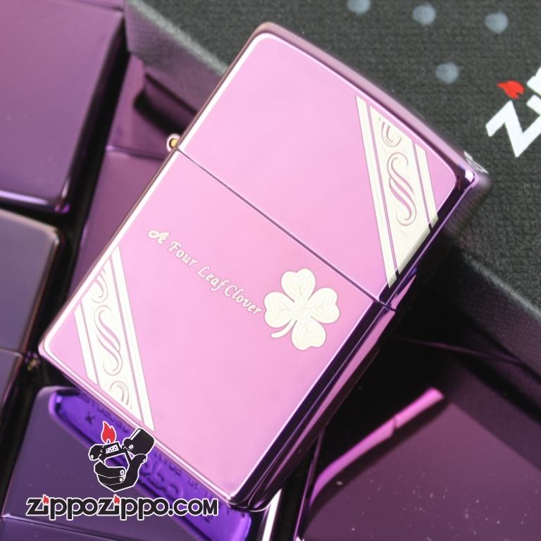 Bật lửa Zippo phiên bản Zibing Lucky Clover Beve