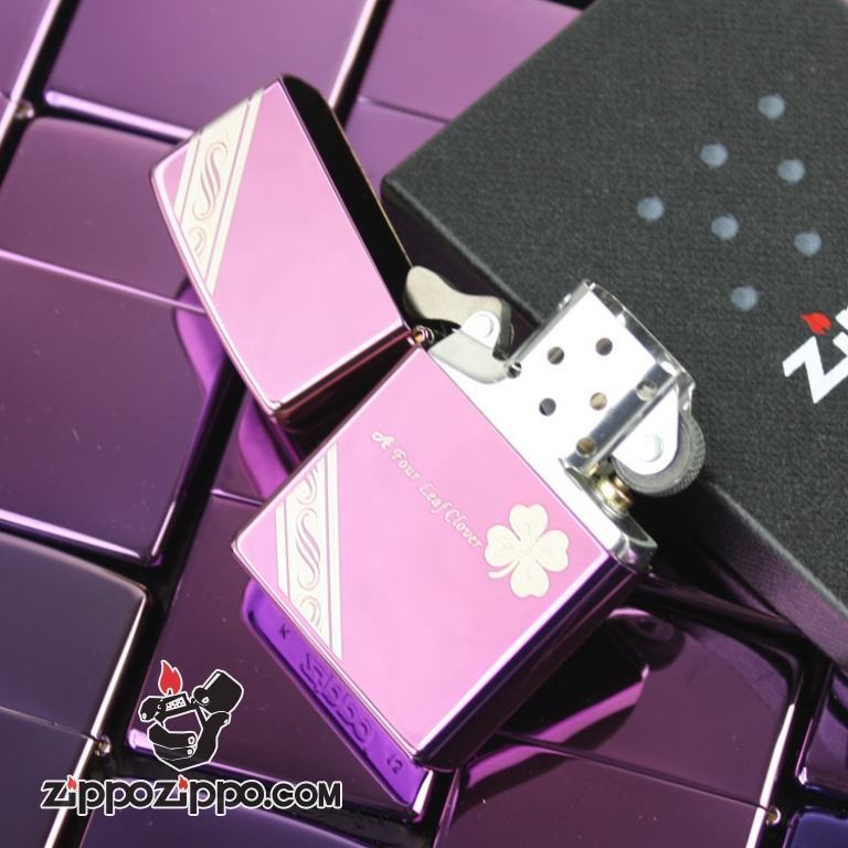 Bật lửa Zippo phiên bản Zibing Lucky Clover Beve