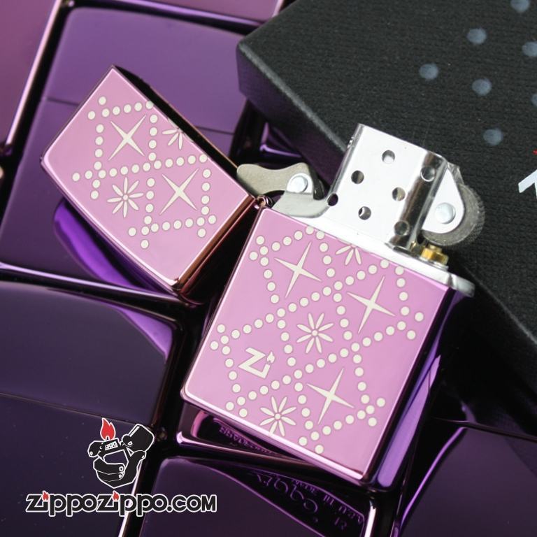 Bật lửa Zippo phiên bản Zibing in hoa văn xen kẽ