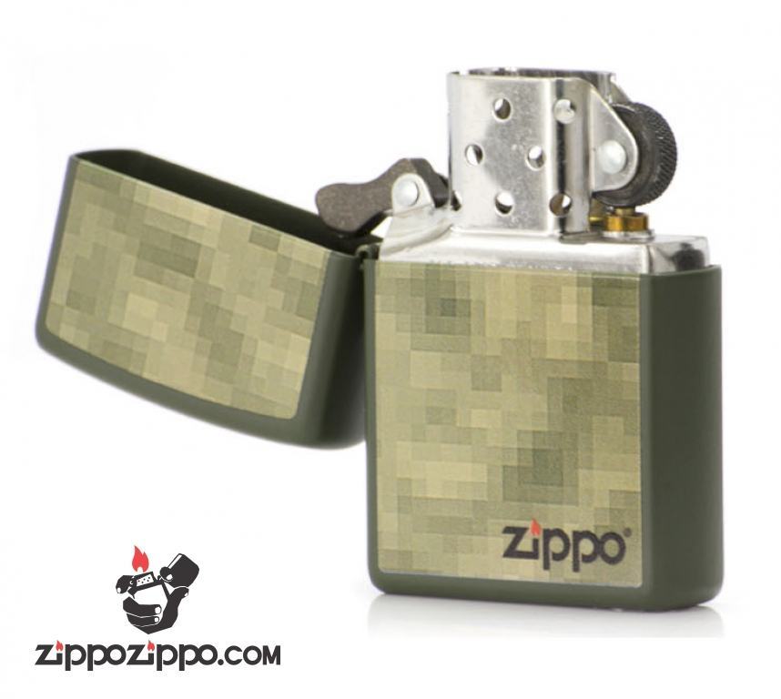 Bật lửa Zippo phiên bản Original quân đội màu xanh lá