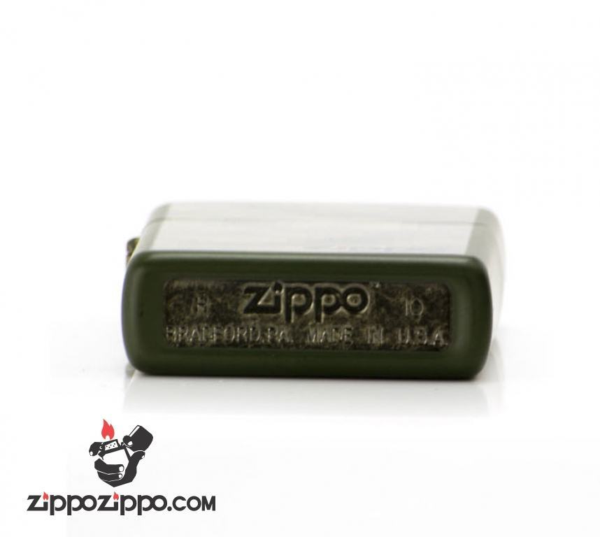 Bật lửa Zippo phiên bản Original quân đội màu xanh lá