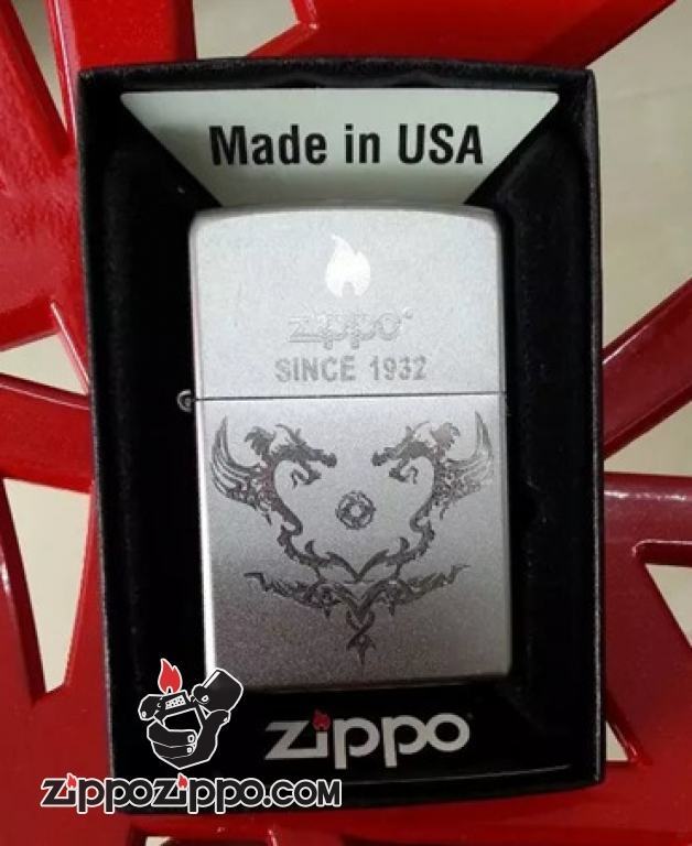 Bật lửa Zippo phiên bản since 1932 khắc hoa văn rồng