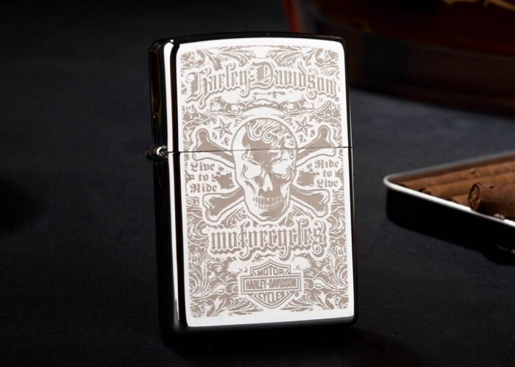 Bật lửa Zippo phiên bản Harley sọ Ecstasy