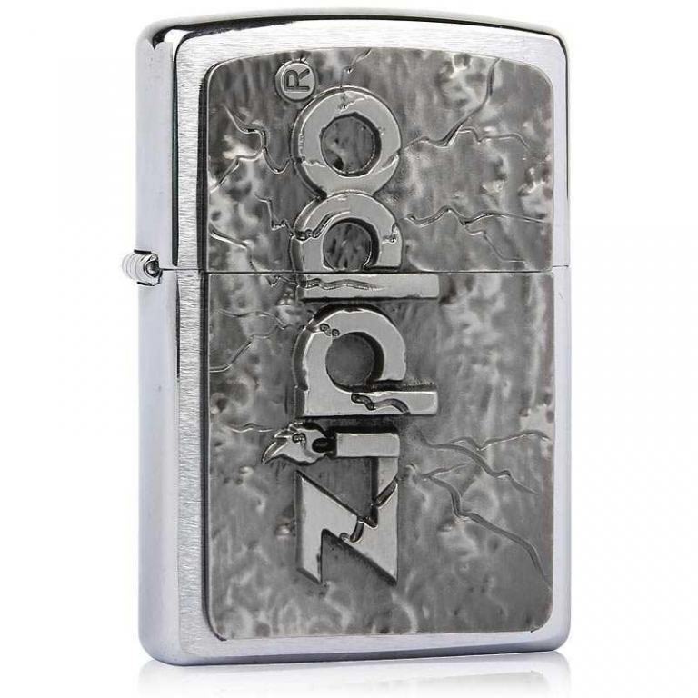 Bật lửa Zippo phiên bản Châu Âu chữ Zippo rạn nứt