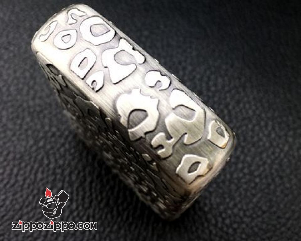 Bật lửa Zippo nguyên khối họa tiết đá hoa cương