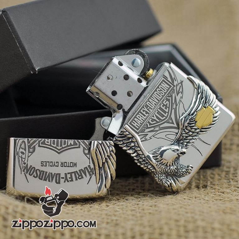 Bật lửa Zippo phiên bản Harley Harley cánh chim đại bàng