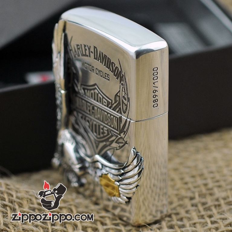 Bật lửa Zippo phiên bản Harley Harley cánh chim đại bàng