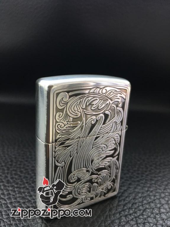 Bật lửa Zippo khắc nhẹ họa tiết hoa văn Arab