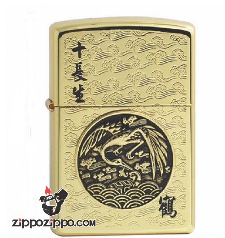 Bật lửa Zippo khắc chim hạc