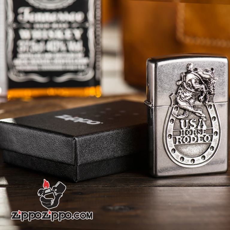 Bật lauwr Zippo phiên bản USA Horse Rodeo