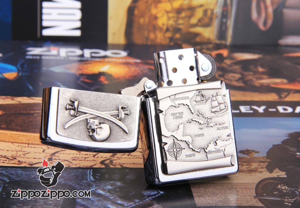 Bật lửa Zippo phiên bản Pirates of the Caribbean Treasure Map