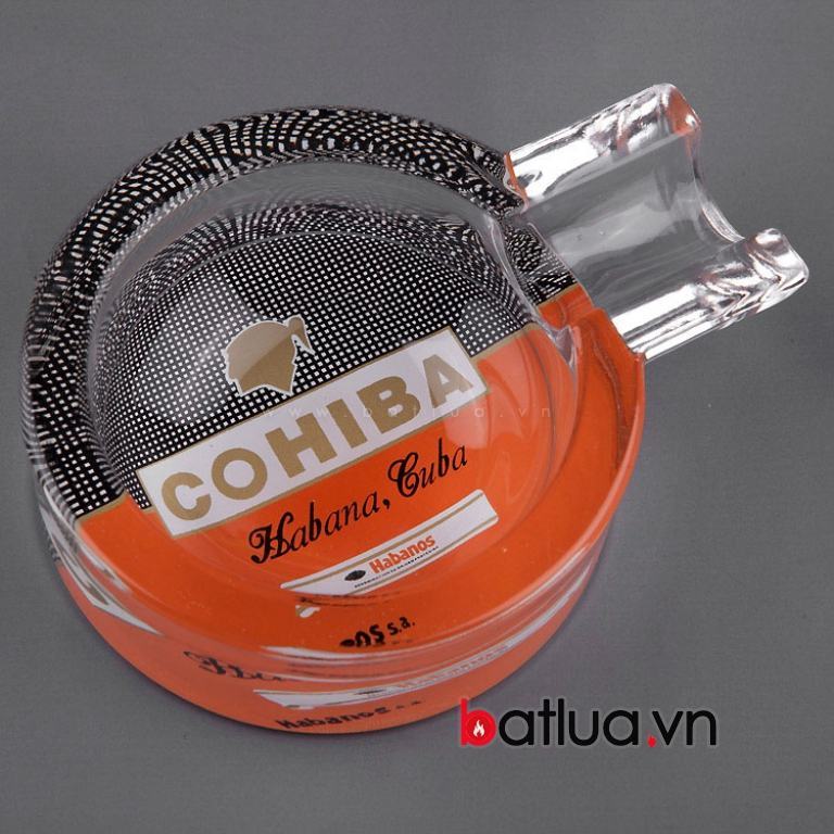 Gạt tàn xì gà chất liệu thuỷ tinh cao cấp chính hãng cohiba