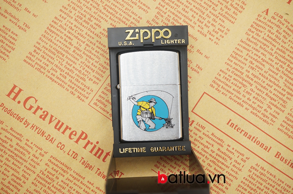 zippo cổ mỹ chính hãng mẫu bạc xước sản xuất năm 1989