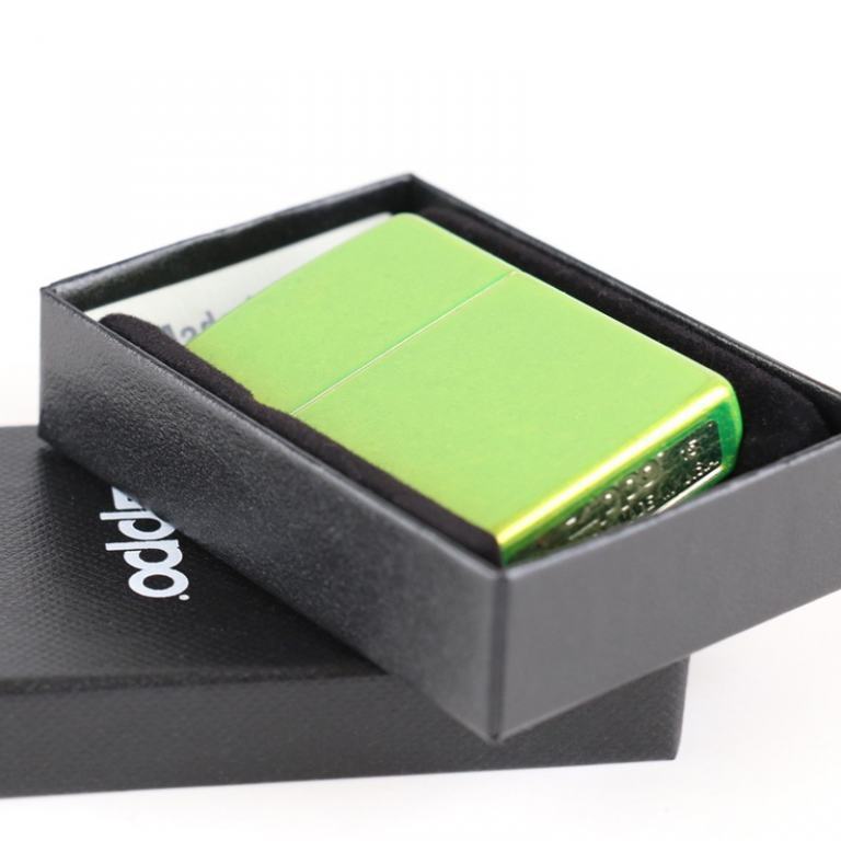 Zippo Chính Hãng Mau Xanh Nón Chuối