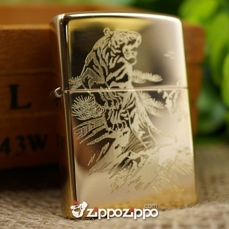 BẬT LỬA ZIPPO ĐỒNG KHẮC HỔ