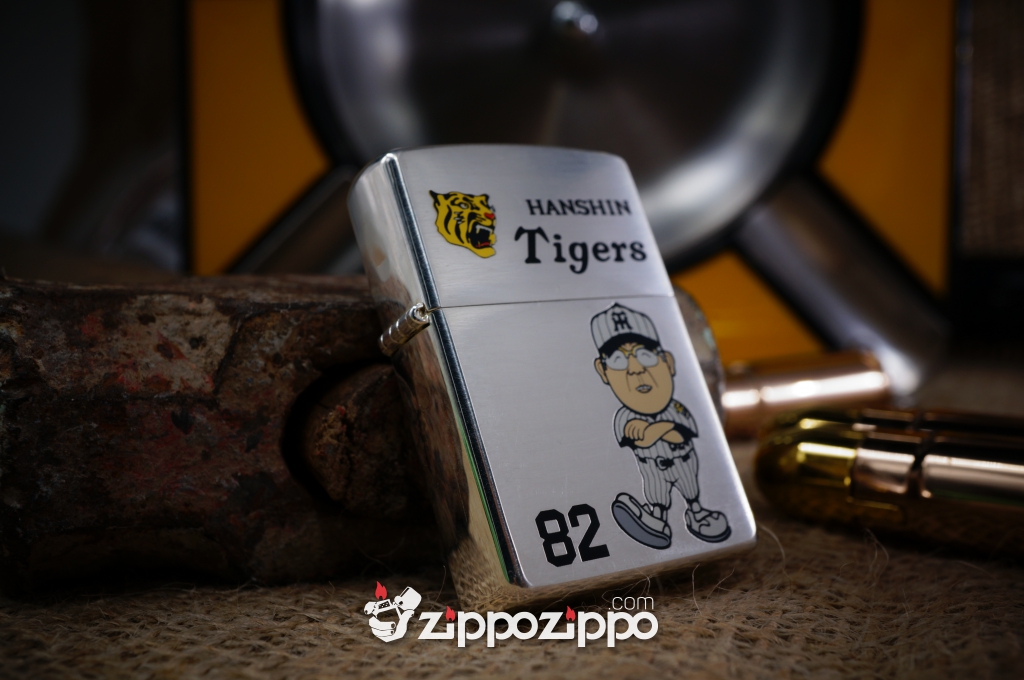 bật lửa zippo cổ mạ bạc Hansin sản xuất năm 1999