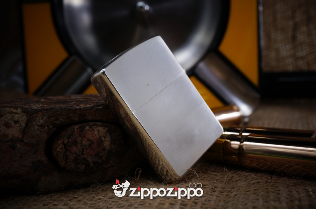 bật lửa zippo cổ mạ bạc Hansin sản xuất năm 1999