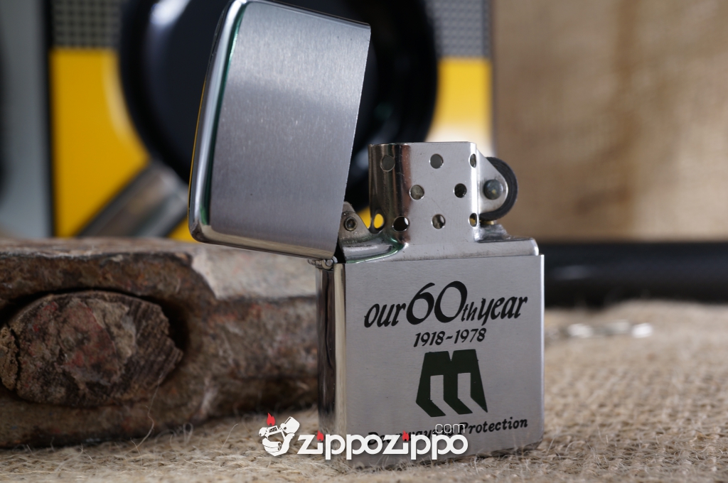 bật lửa zippo cổ out 60th year 1978